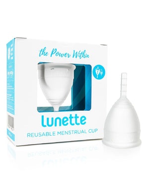 Open image in slideshow, Lunette Menstrual Cup - Clear
